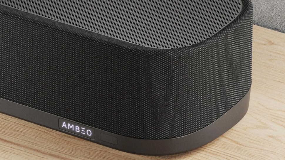 Puedes saber cómo suena por su apariencia. AMBEO Soundbar Plus